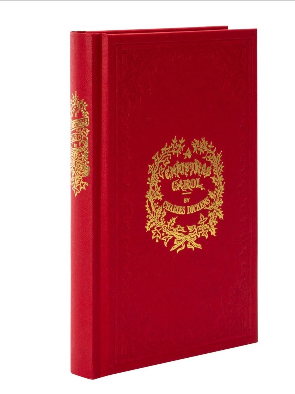 Classic Red Hardcover "A Christmas Carol" with Gold Foil Brand New - Picture 3 of 3